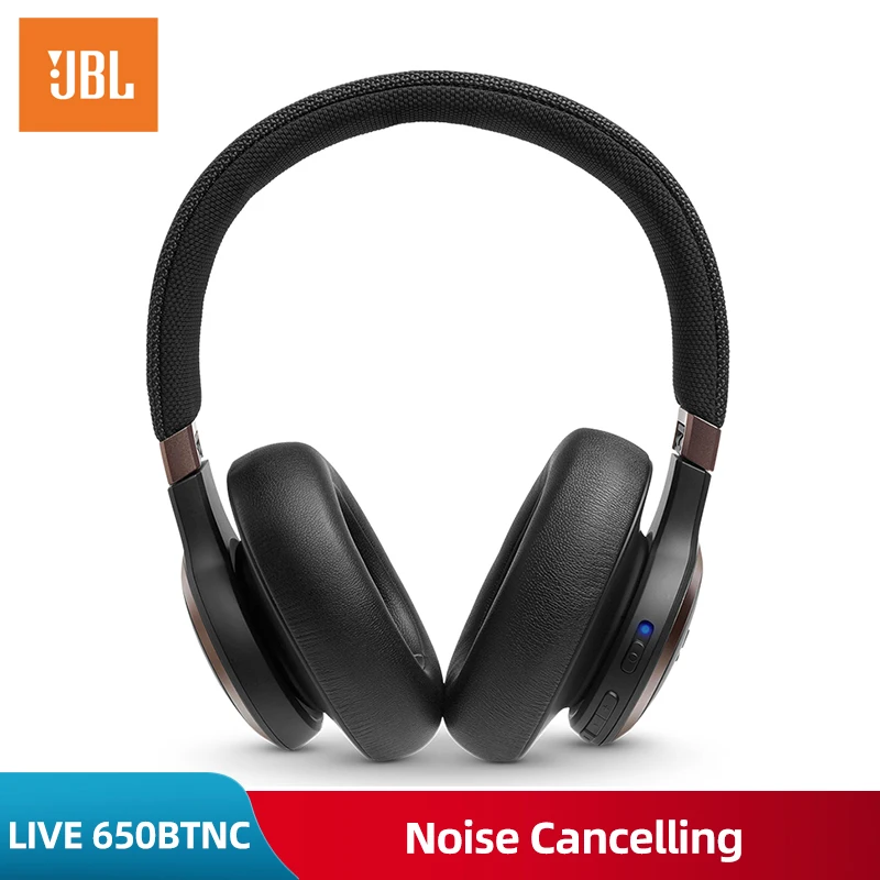 Беспроводные наушники JBL LIVE 650BTNC аудио шумоподавление умный голос Bluetooth наушники стерео музыка динамическая игровая гарнитура