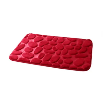 wine red 40*60 см коралловый флис ванная комната пены памяти коврик комплект Туалет шаблон для ванной нескользящие коврики напольный ковер набор матрас для декора ванной комнаты - Цвет: wine red