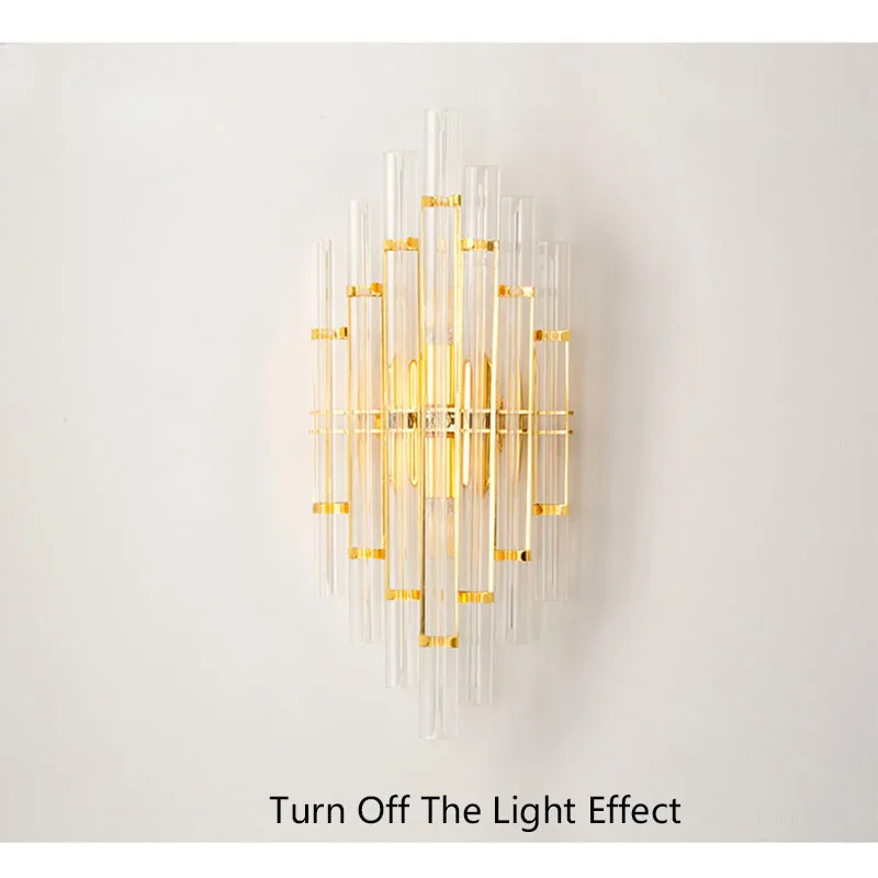 Настенный светильник из хрустального стекла в скандинавском стиле современный