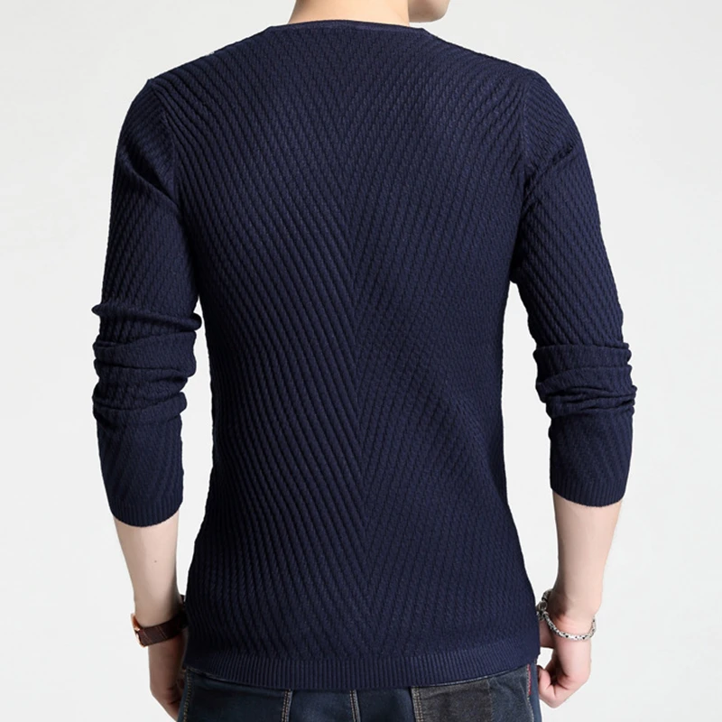 Мужской свитер осень 2020 Повседневный пуловер верхняя одежда с пуговицами v