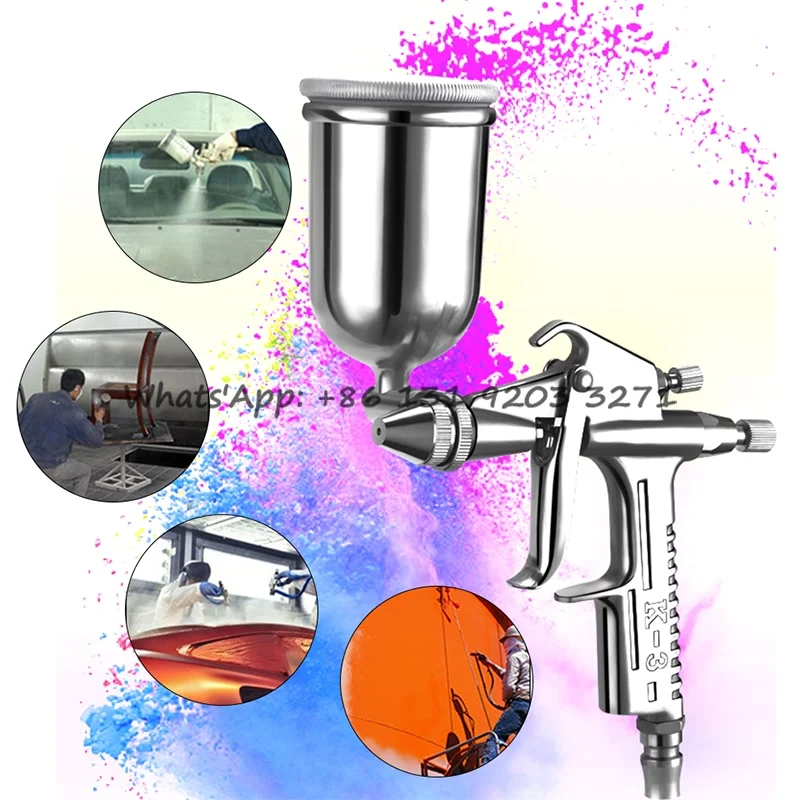 F-2 K-3A Pneumatic Airbrush Sprayer for Leather Painting Paint Tool V-3 K-3 Sprayer Gravity Type Nozzle 0.3/0.5/0.8mm Airbrush
