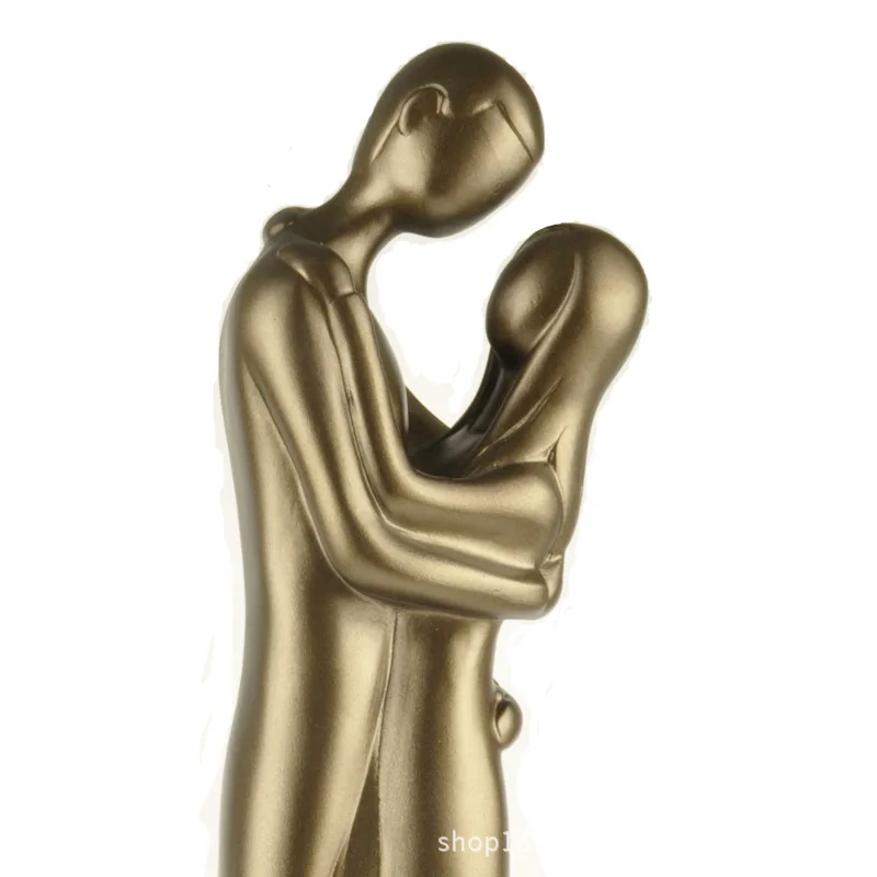 

Painted resin crafts Business holiday gifts Home furnishings Couples Wedding Groom and bride 004