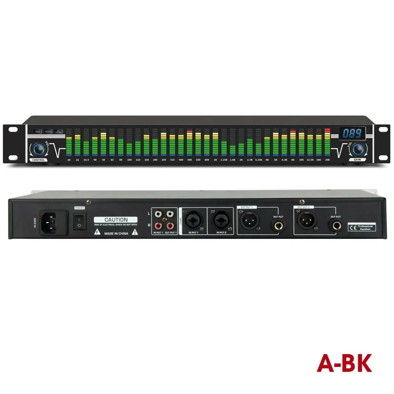 Двойной 31 полосы аудио цифровой эквалайзер Аудио профессиональная портативная