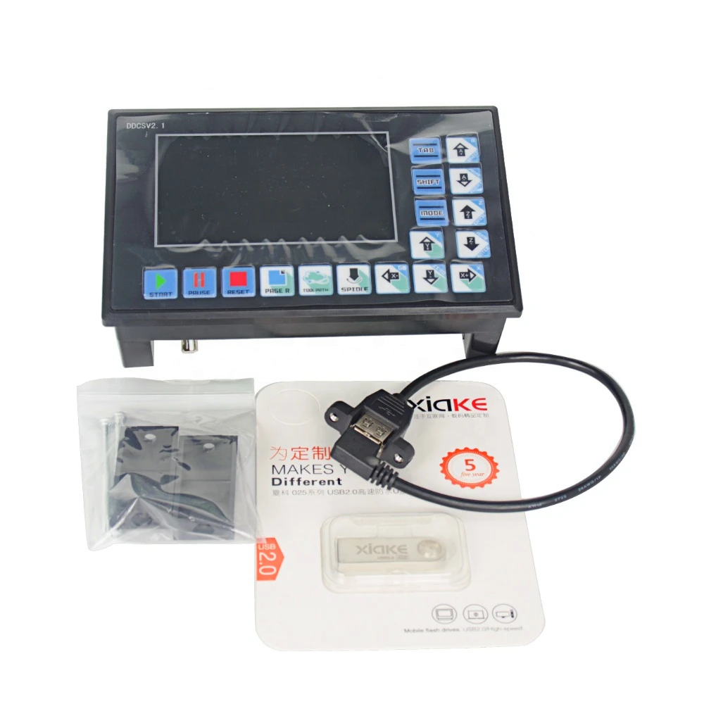 DDCSV2.1 4 Axis 500Khz G-Code Offline Controller Replace Mach3 USB CNC Controller for CNC Drilling Milling