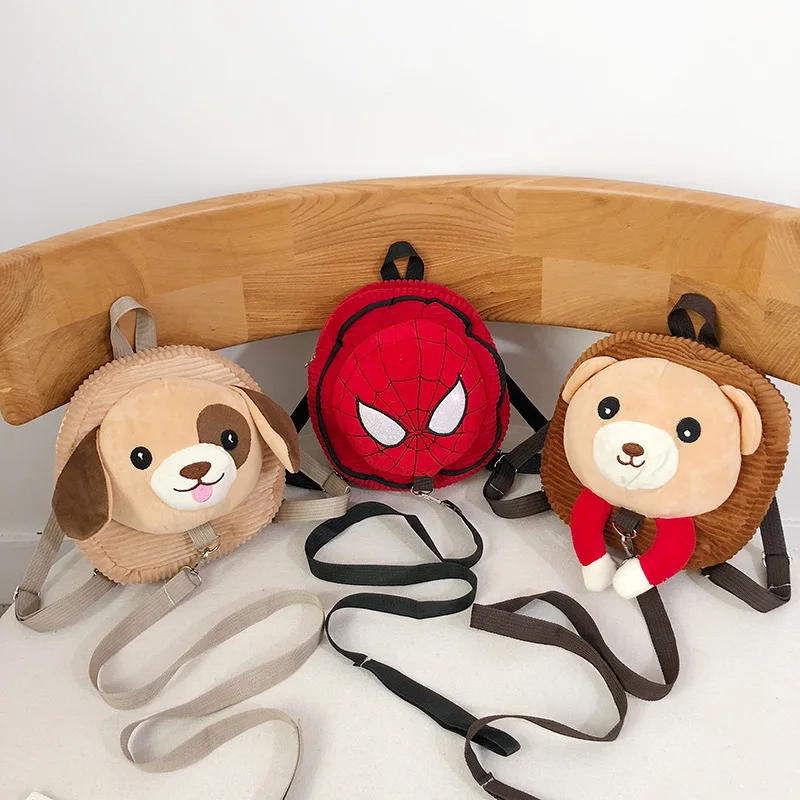 Детский рюкзак с защитой от потери сумка для малышей на возраст 1-3-4 года плюшевый