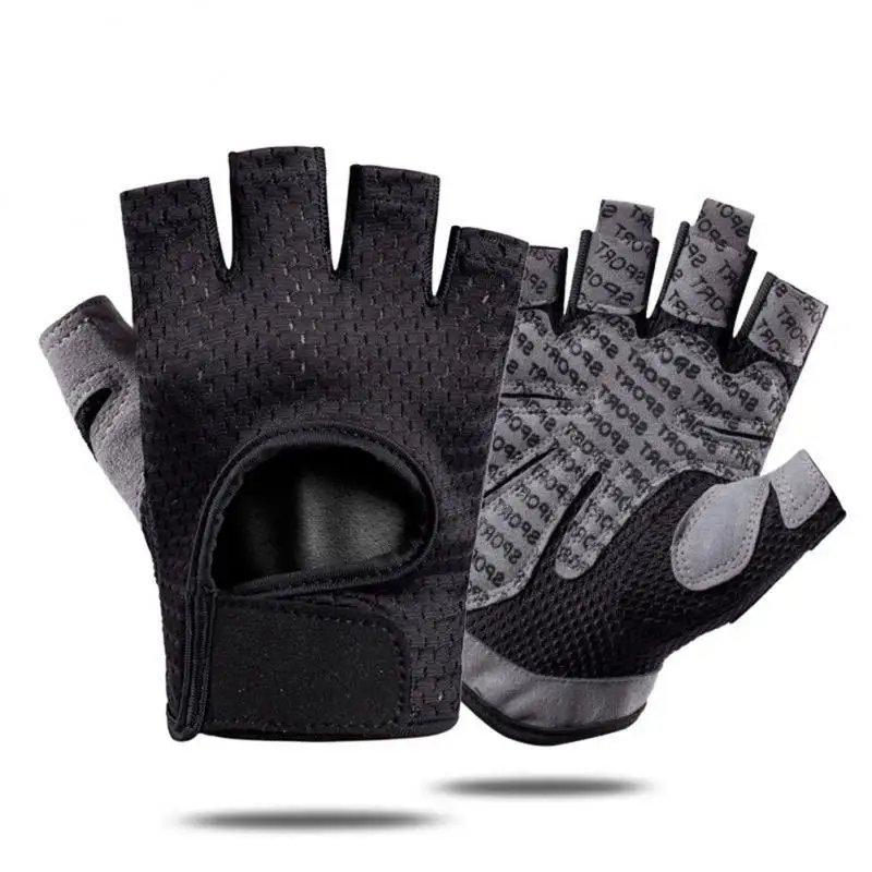 

Heavyweight Training Gloves Bodybuilding Half Finger Gloves Non-Slip Extended Wrist Support Weightlifting Fitness Sports Gloves