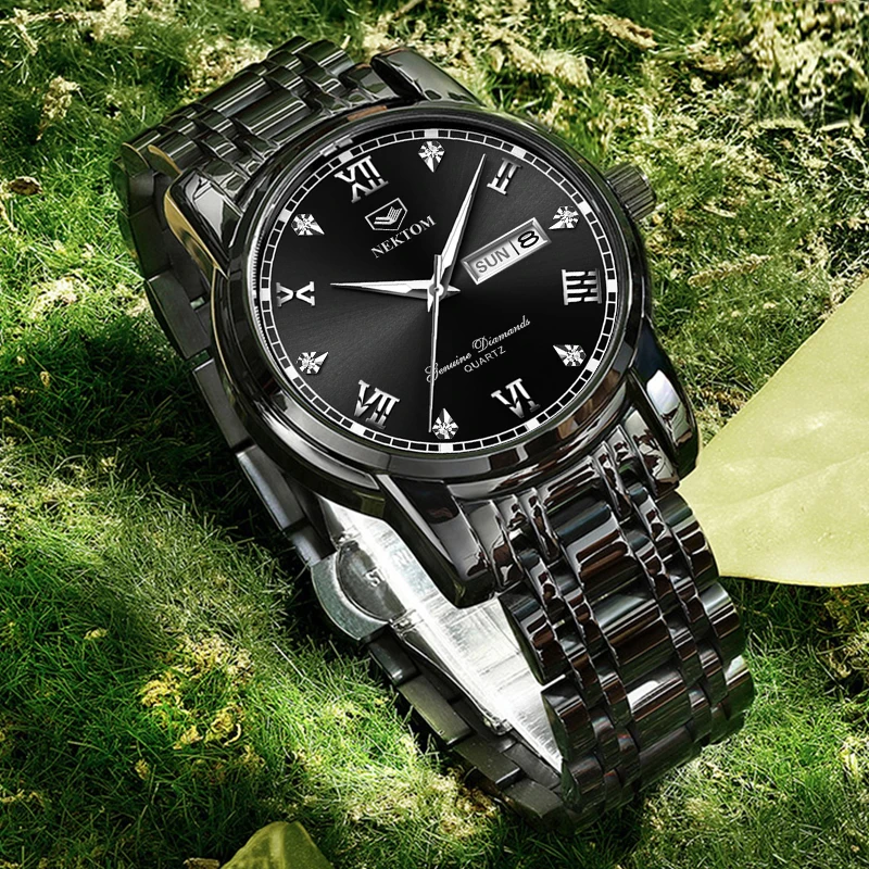 Мужские часы NEKTOM роскошные Брендовые спортивные с хронографом из