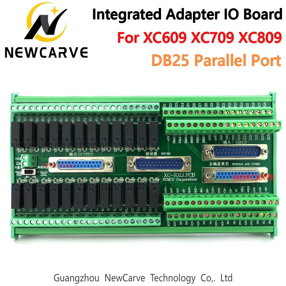 

IO Board Integrated Adapter Board With 4PCS DB25 Parallel Port Cable For XC609 XC709 XC809 Series G-code Controller NEWCARVE