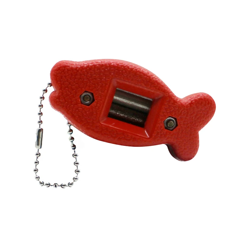 

1pcs Ice Skating Blades Sharpener Diamond Hand Held Skate Sharpening Little Fish Shape XKW