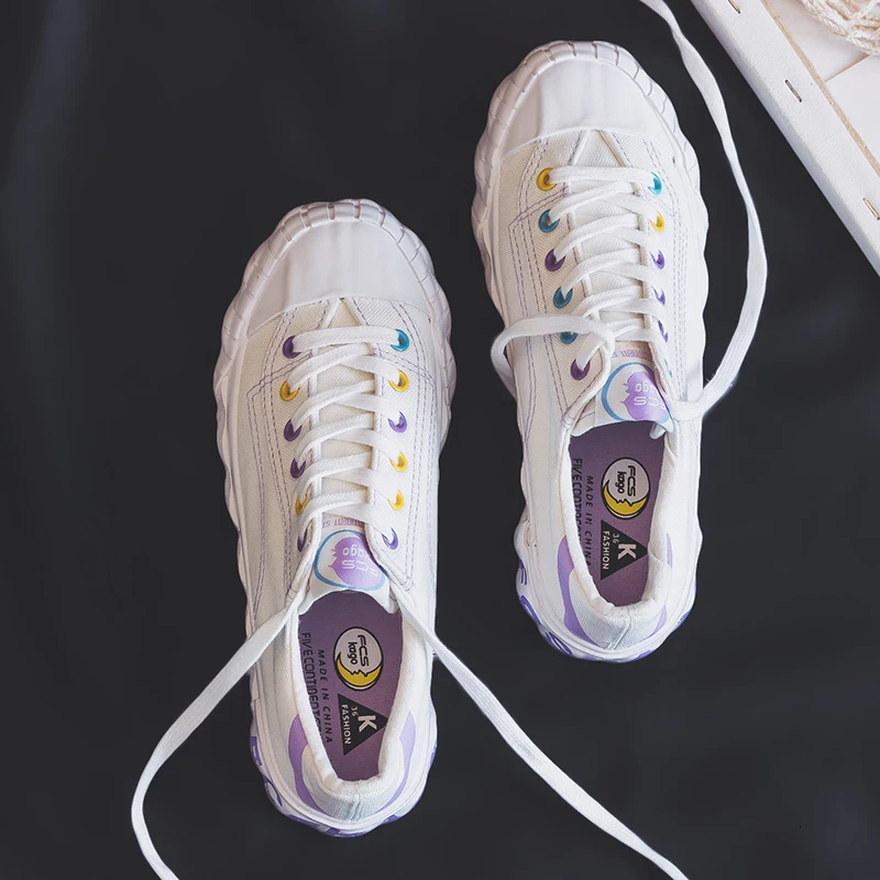 Парусиновая женская обувь Новинка 2019 года сезон весна модная повседневная в