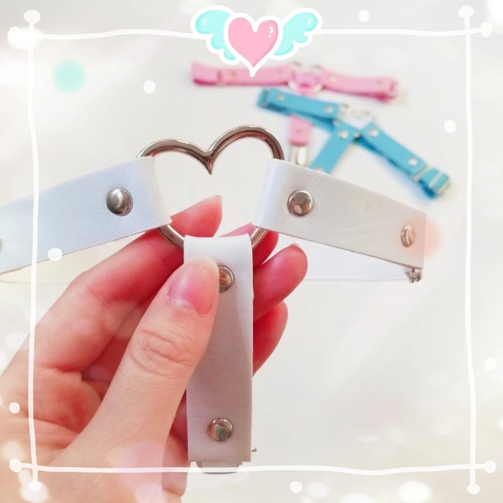 Женские популярные сексуальные Harajuku kawaii PU кожаная портупея с поясом в стиле панк