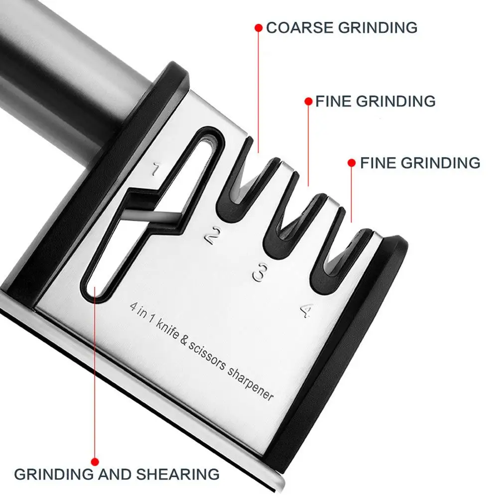 

Knife Sharpeners Multifunction Stainless Steel For Fruit Vegetables Knives Scissors Home Kitchen Accessories Tools