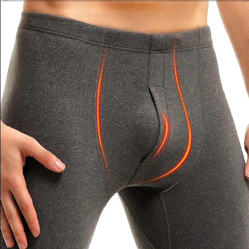 2pcs Men Seamless Thermal Underwear Set Autumn Winter High Quality Sexy Male Thermal Long Johns Plus Velvet Tshirt Leggings Suit