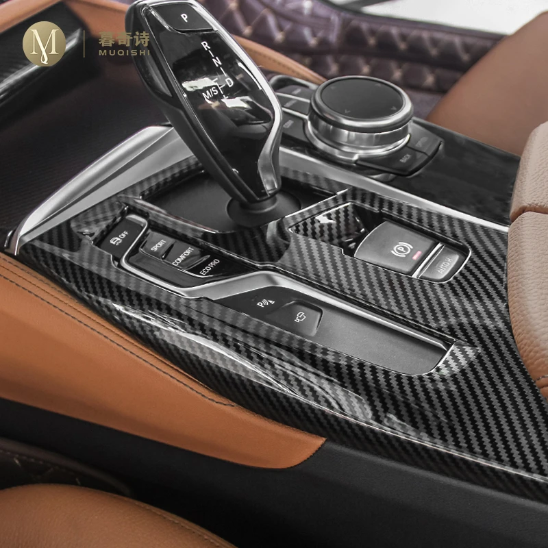 Для BMW G30 G31 G32 2018 2019 2020 стильная интерьерная центральная консоль коробка