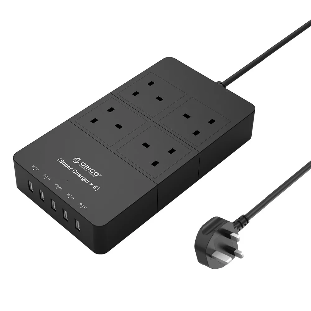 ORICO USB Мощность полосы несколько защита розетки от скачков напряжения 4AC