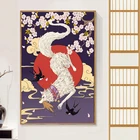 Японские картины Ukiyoe, печать на холсте, настенная живопись, ВИНТАЖНЫЙ ПЛАКАТ для украшения японской Izakaya, домашний декор, Куадрос