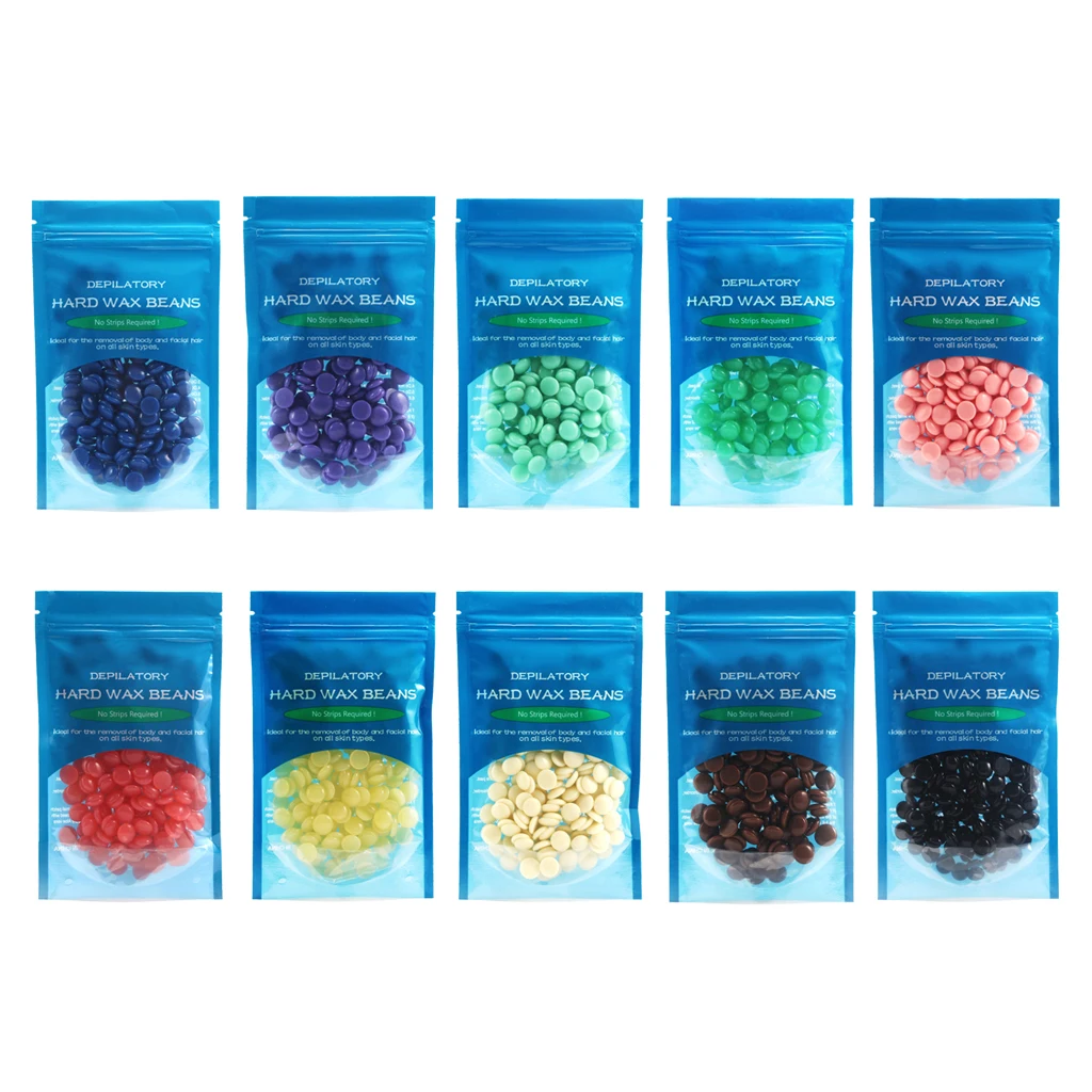 

250g Hot Film Hard Wax Beans Hair Removal Bikini Depilatory Beads for Legs Underarms Bikini Eyebrow Face Body