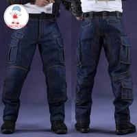 16 male combat pants military jean pants loose blue overalls for 12 inches tbleague ph soldier figure body doll