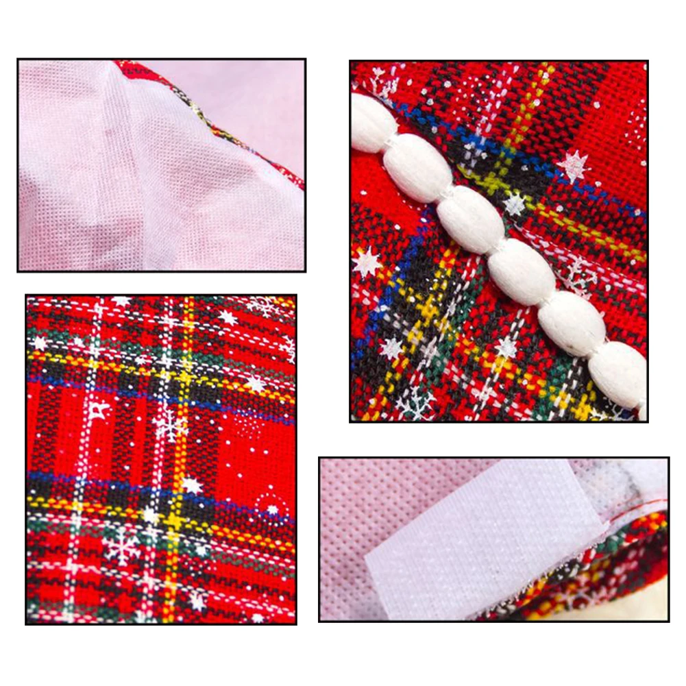 100 см Красного и черного цветов буйвола плед коврик под рождественскую елку