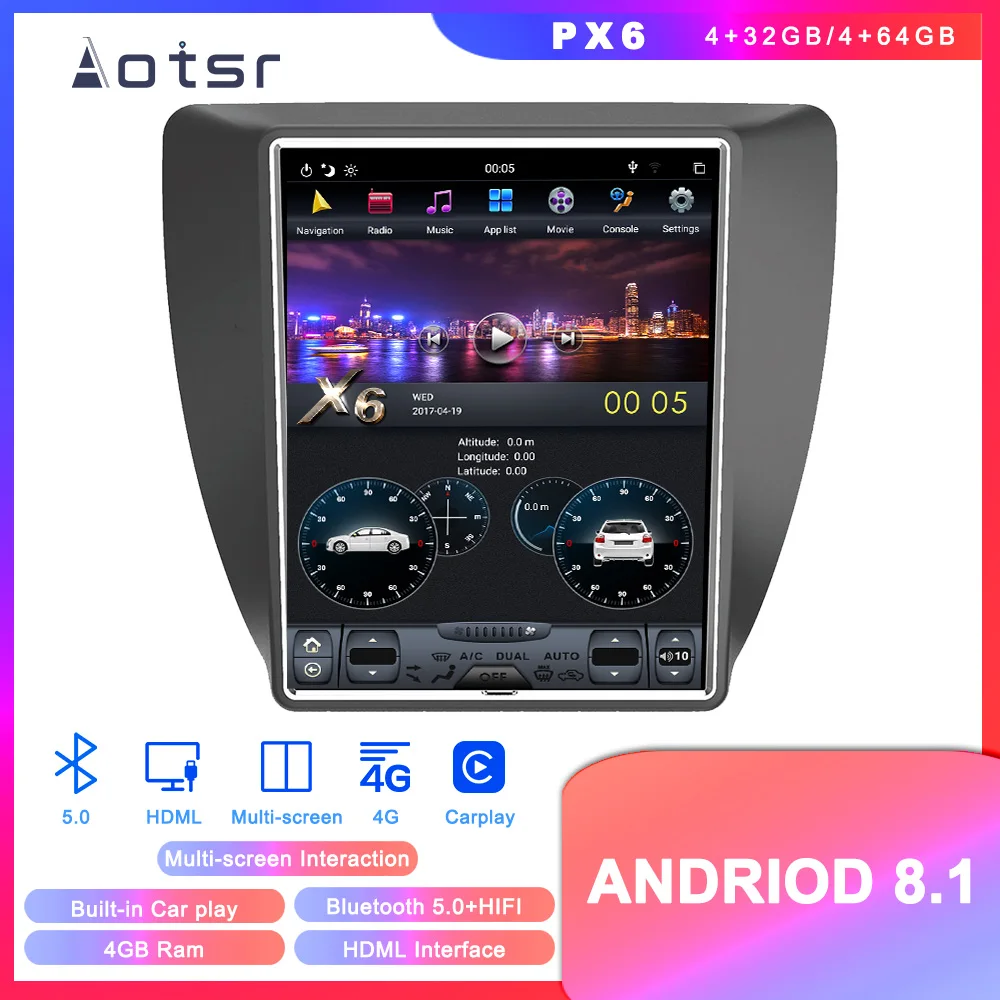 Tesla Style Android 8 1 gps-навигация dvd-плеер для Volkswagen Sagitar 2015 + автомобильное радио стерео