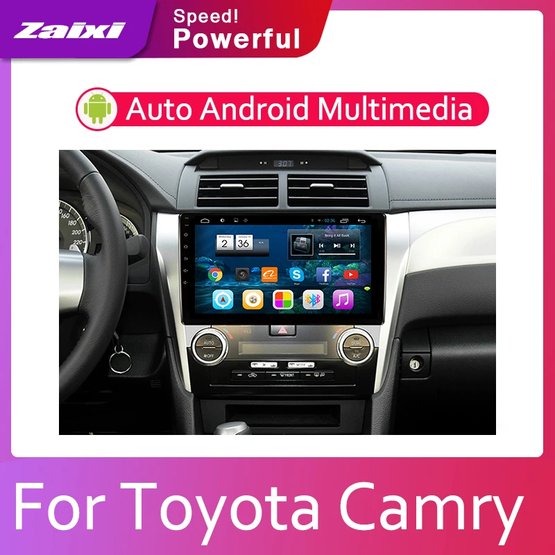 ZaiXi 2din автомобильный мультимедийный Android Автомагнитола для Toyota Camry (XV50) 2011 ~ 2017