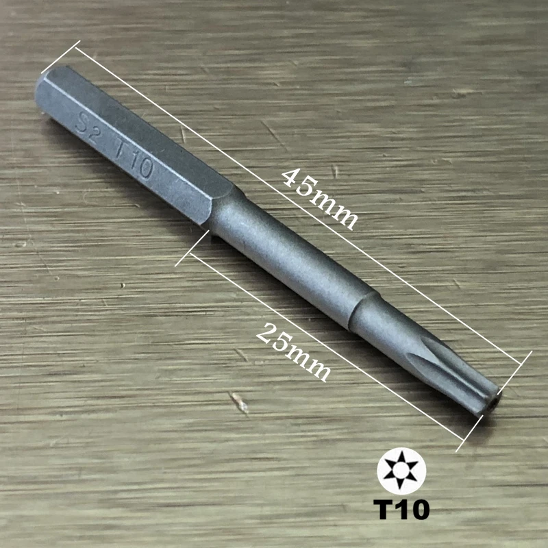 50 шт./пакет H4 отвертка S2 4 × 45 мм Torx T8H T10H T6 T3.0 для Xbox One 360 PS3 PS4 устройства открытия