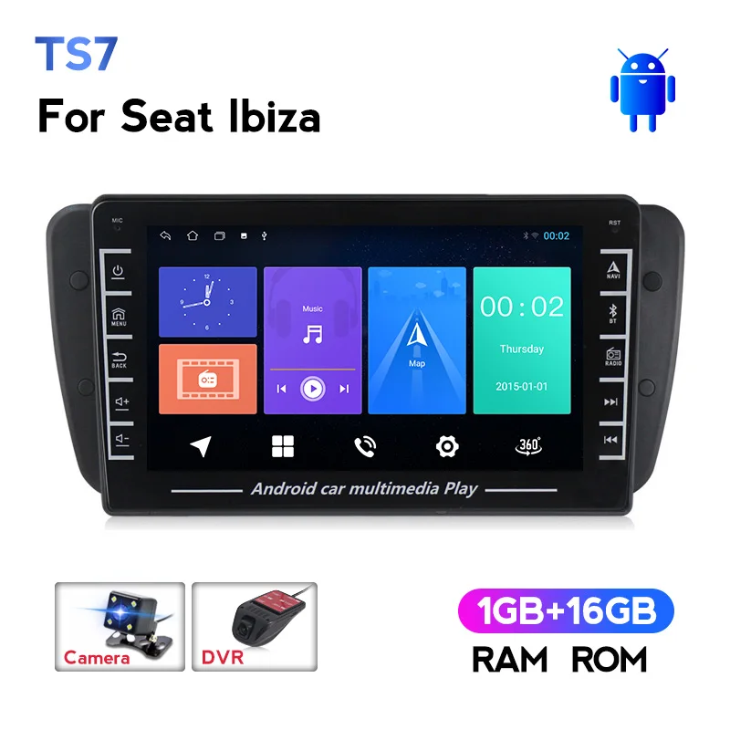 Navifly Android автомобильный мультимедийный GPS-навигатор для Seat Ibiza 6j 2009 2010 2011 2012 2013