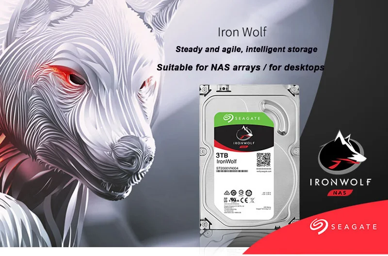 Seagate 1 ТБ 2 ТБ IronWolf SATA 3,0 HDD интерфейс 64MB кэш 6 ГБ/сек. 5900 RPM 3," Внутренний жесткий диск для настольного ПК 1 ТБ-16 ТБ
