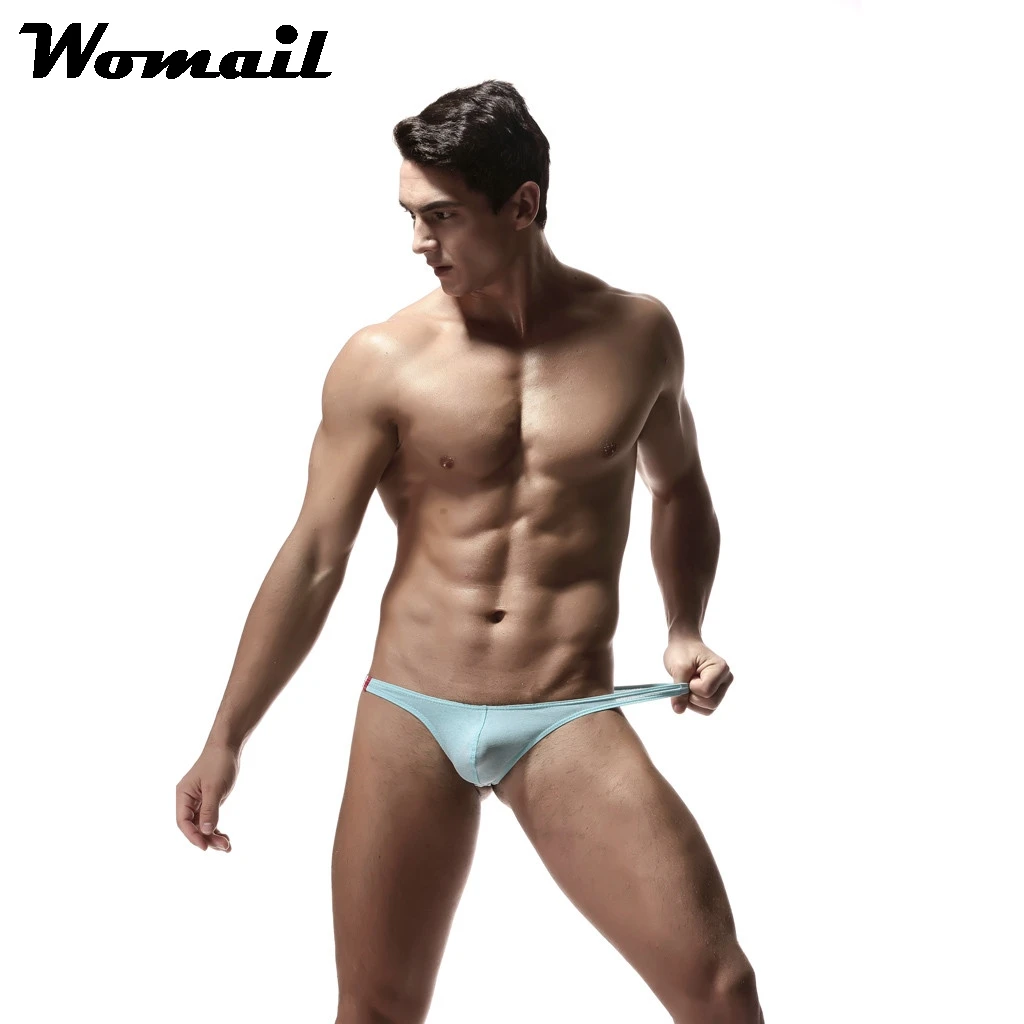Женские Мужские плавки мужское сексуальное нижнее белье однотонные Трусы