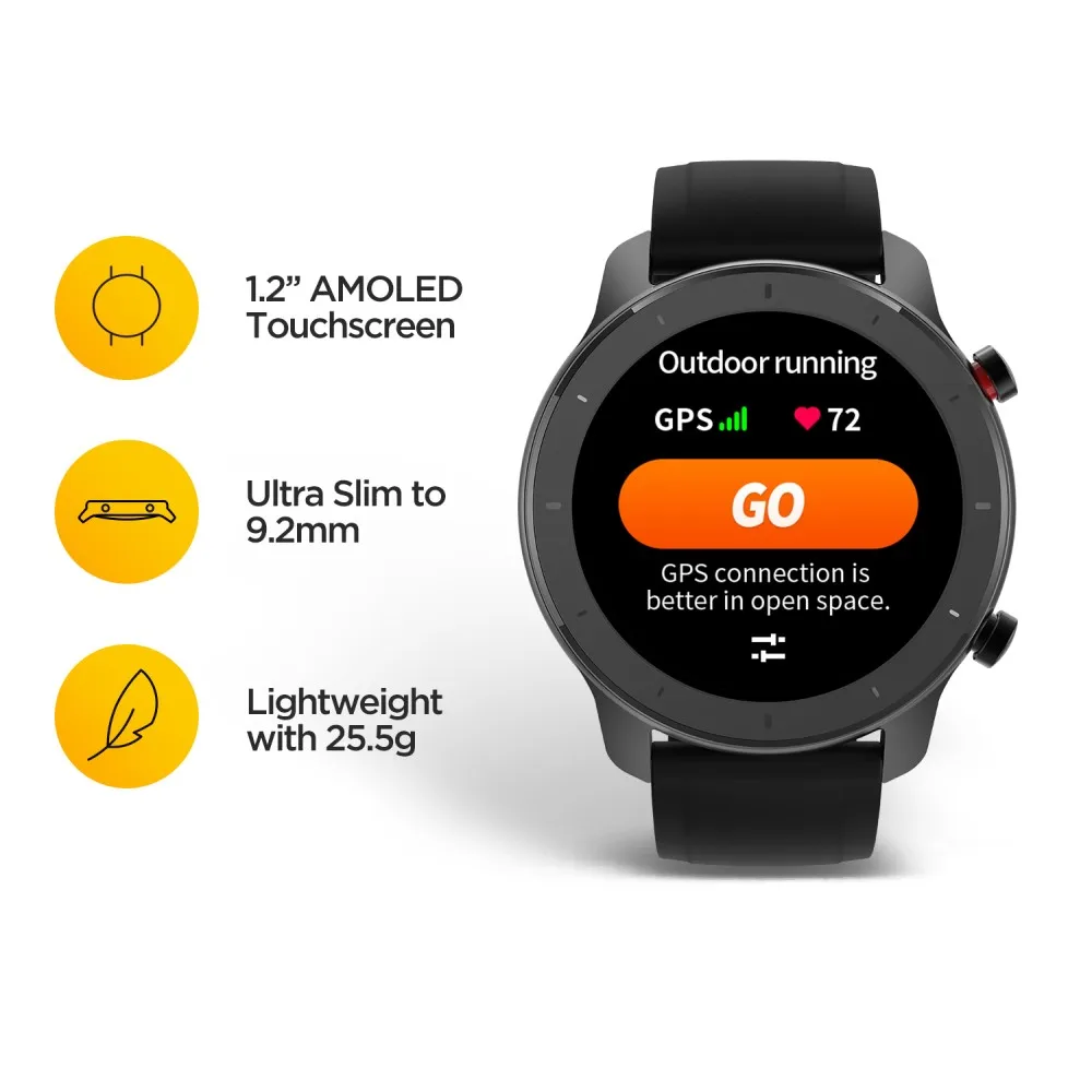 Amazfit GTR 42 мм Смарт часы 5ATM водонепроницаемые спортивные часы 12 дней батарея gps управление музыкой