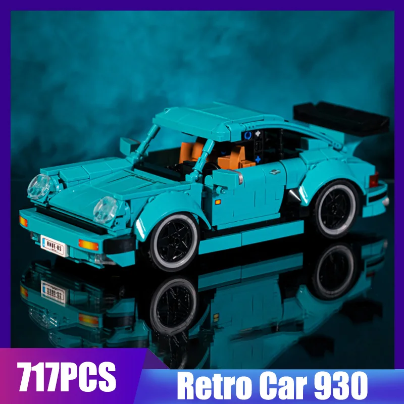 Высокотехнологичная серия 717 шт. Ретро модель спортивного автомобиля