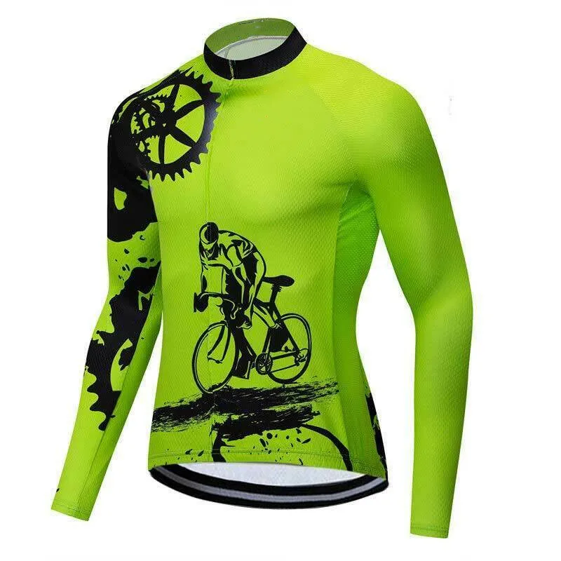 Racing MTB Off Road Clothing Quick Drying Mountain Bike Tops Men's Long Sleeve Bike Shirts  2022 Newest Design Cycling Jerseys images - 6