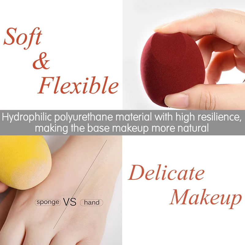 Любовь капли воды макияж губка в форме тыквы пуховка для Макияжа Косметический