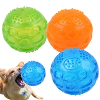 pet dog cat puppy sounding toys polka squeaky tooth cleaning balls playing balls pet teeth chew toy pet chewing accessories