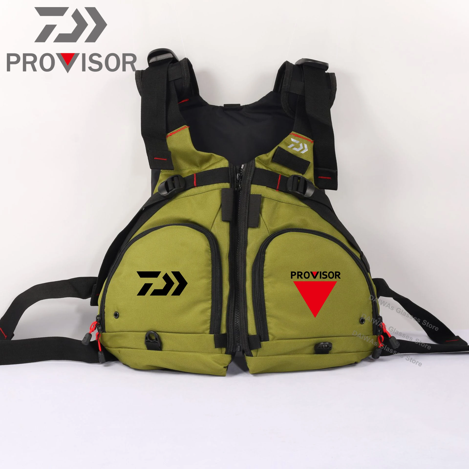 

Daiwa Life Jacket Fishing Outdoor Life Vest Boating for Adult Man Water Sport Vest Drifting Life Jacket Sailing Bearing 110KG