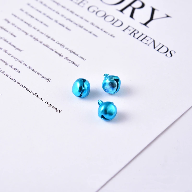 

100PCS 10MM 12MM Jingle Bells Iron Loose Beads Xmas Tree Ornament Crafts Christmas Decorations For Home DIY Accessories