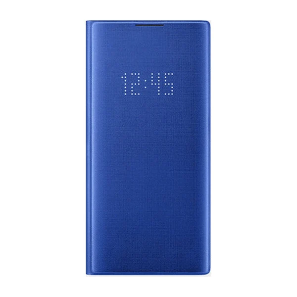 Светодиодный чехол для samsung GALAXY Note10 Note 10 PLUS Note X, светодиодный Чехол-книжка с карманом для карт - Цвет: Blue