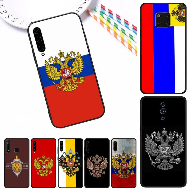 Мягкий чехол для телефона из ТПУ с российским флагом эмблемой XiaoMi RedMi S2 4X 5 Plus 5A 6 6A 7