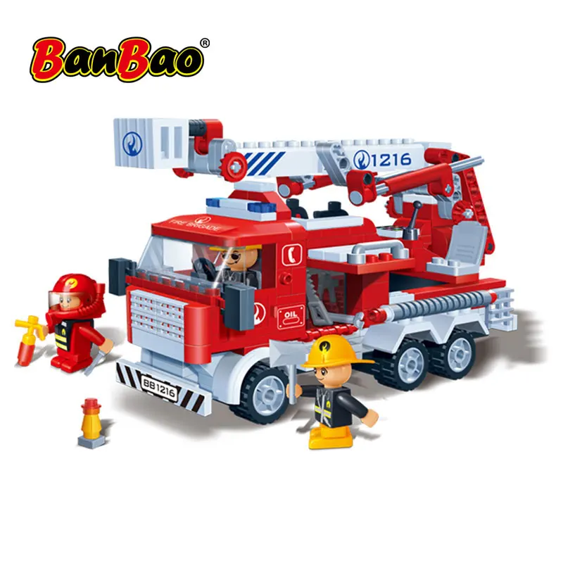 BanBao пожарная лестница строительные блоки Обучающие игрушки модель 8313 для детей