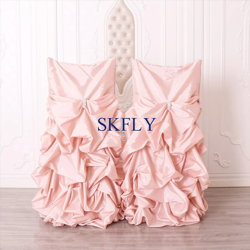 CH003 изготовленный на заказ Стандартный chiavari стул тафты гофрированный Румяна