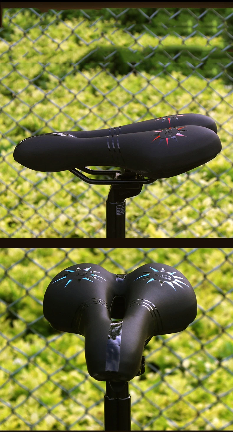 Велосипедное седло дышащая искусственная кожа пустотелая подушка Удобная