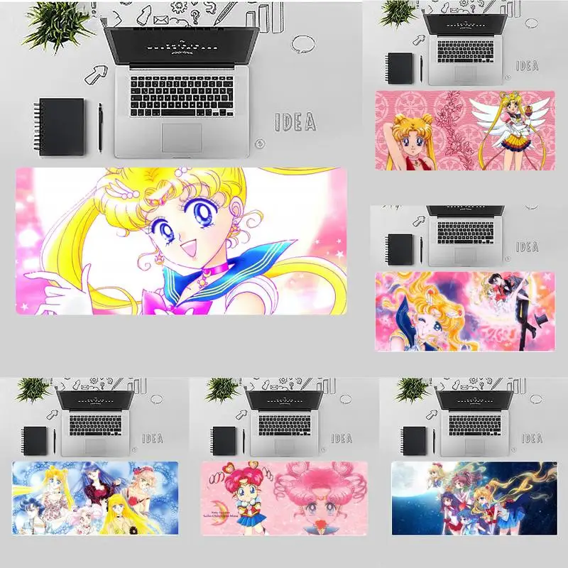 

Sailor Moon Silicone large/small Pad to Mouse Game Keyboard Game Mouse Mat pad X XL XXL Non-slip Laptop Cushion