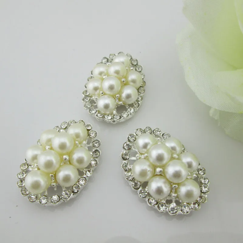 5 шт. цветок Стразы пуговицы с перламутровыми пуговицами сплава со стразами