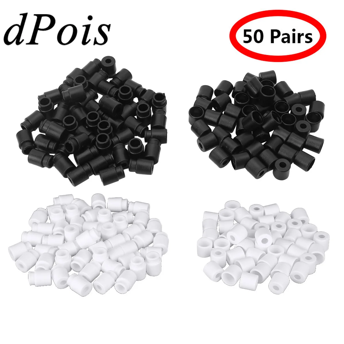 50 пар пластиковые ремни безопасности Отрывные застежки пряжки коннекторы для