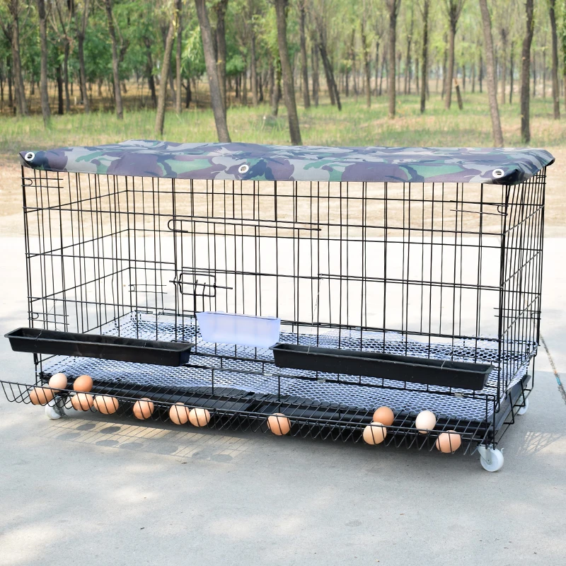 

Chicken Cage Home Egg Poultry Breeding Folding and Duck Automatic Rolling