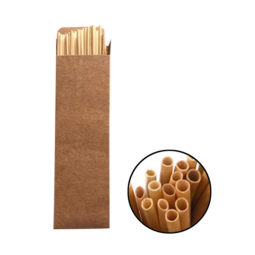 

100PCS / Pack 20CM Nice Wheat Straw Environmentally Friendly Straw Bar Kitchen Accessories