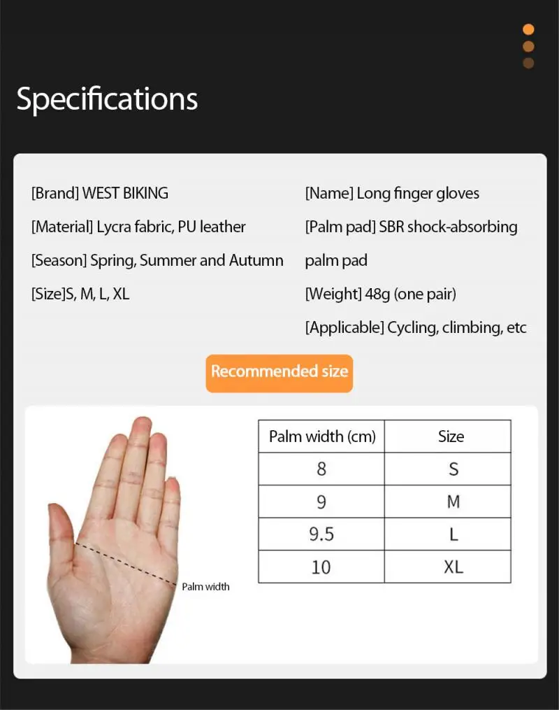 WEST BIKING велосипедные перчатки с закрытыми пальцами АМОРТИЗИРУЮЩИЕ НЕСКОЛЬЗЯЩИЕ