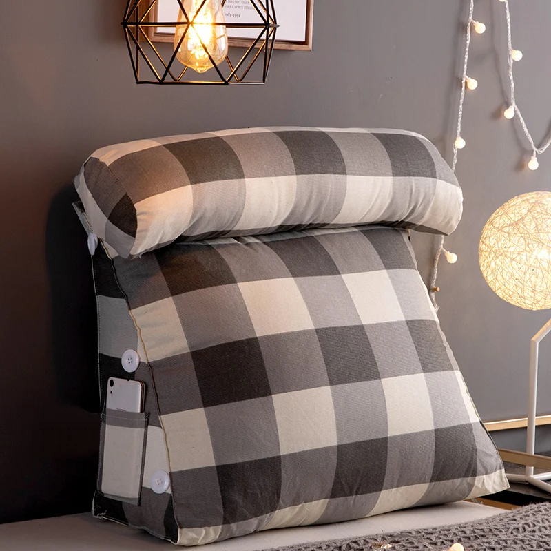 Прикроватная треугольная подушка большая Мягкая Подушка Татами обертывание