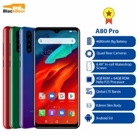 blackview a80 pro 6 49 smartphone 4gb 64gb octa core android 10 0 4g lte mobile phone quad rear cameras global version 4680mah