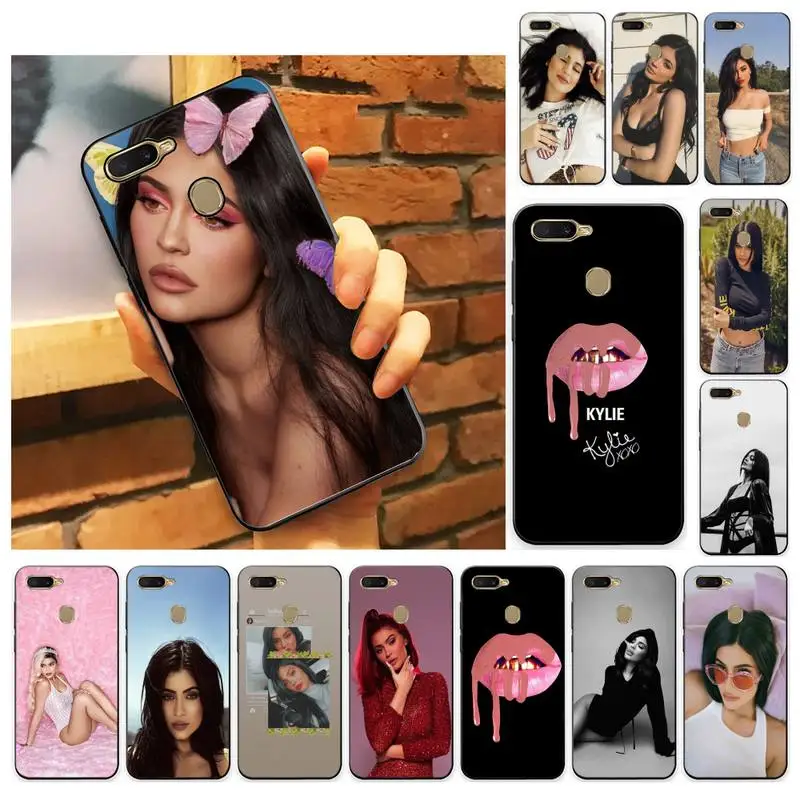 

Kylie Jenner Phone Case Case For Oppo A9 Realme C3 6Pro Cover For vivo Y91C Y17 Y19 Protective Back Cover